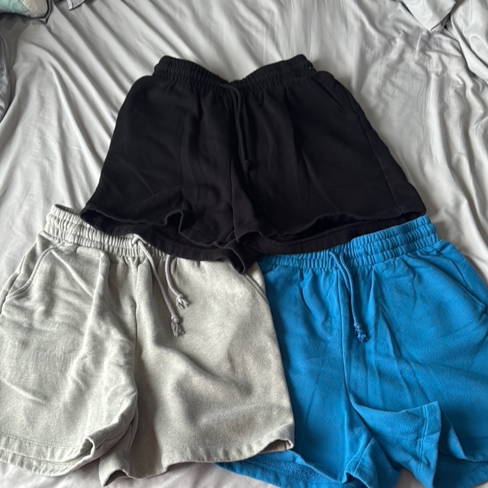 Wild Fable Black, Gray, and Blue Athletic Shorts